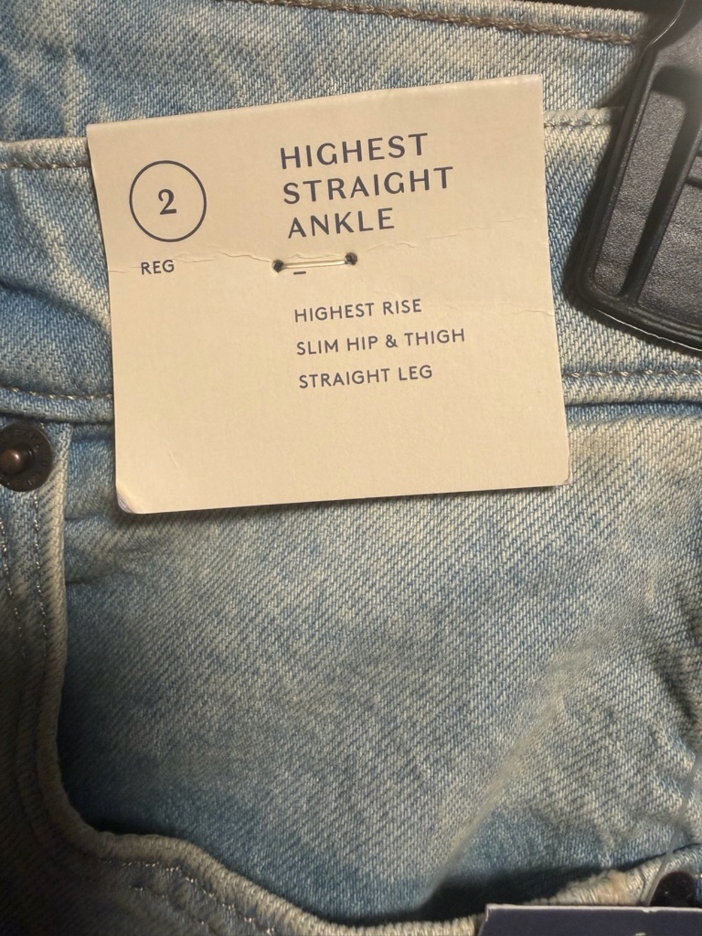 Universal Thread High Rise Straight Ankle Jeans | Size 2 Reg | NWT | Light Wash - Picture 4 of 5